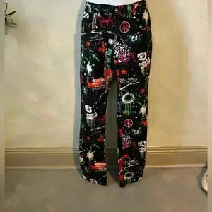 Vitriol Deface‎ Printed Black Twill Pants